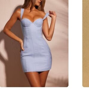 Elegant Blue Midi Dress